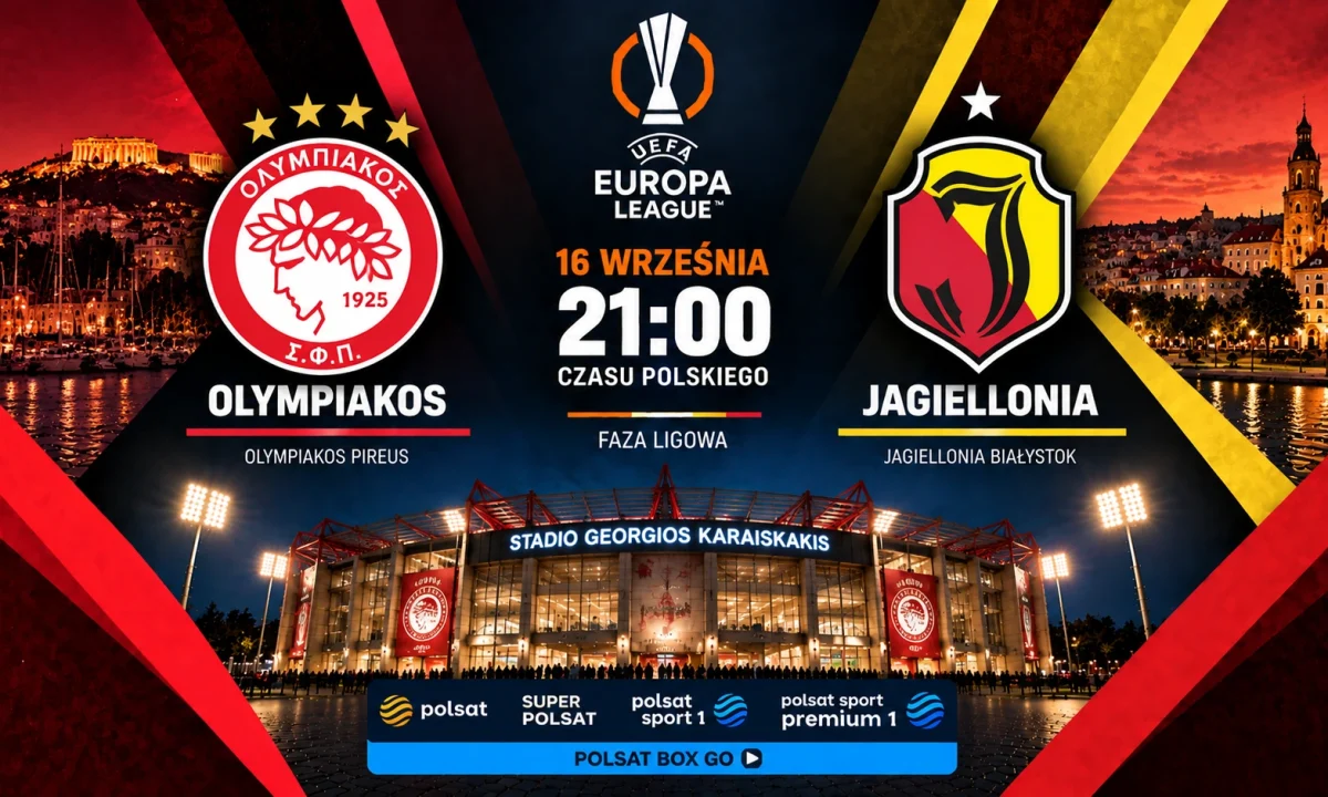Olympiakos — Jagiellonia: gdzie oglądać online mecz LE