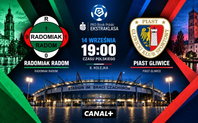 Radomiak Radom — Piast Gliwice: gdzie oglądać mecz online