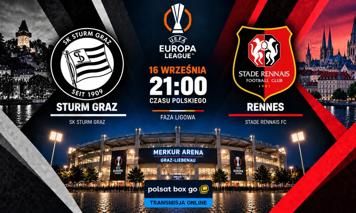 Sturm — Rennes: gdzie oglądać online mecz Ligi Europy