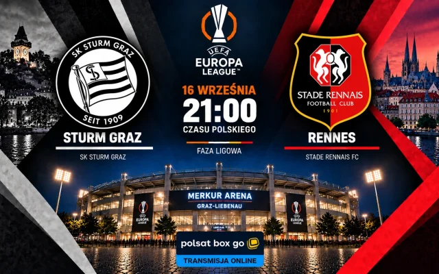 Sturm — Rennes: gdzie oglądać online mecz Ligi Europy