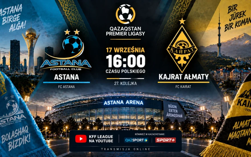 Astana — Kajrat Ałmaty: gdzie oglądać online mecz mistrzostw